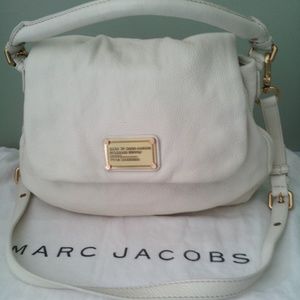 Marc Jacobs Pebbled Leather Bag Cream Convertible